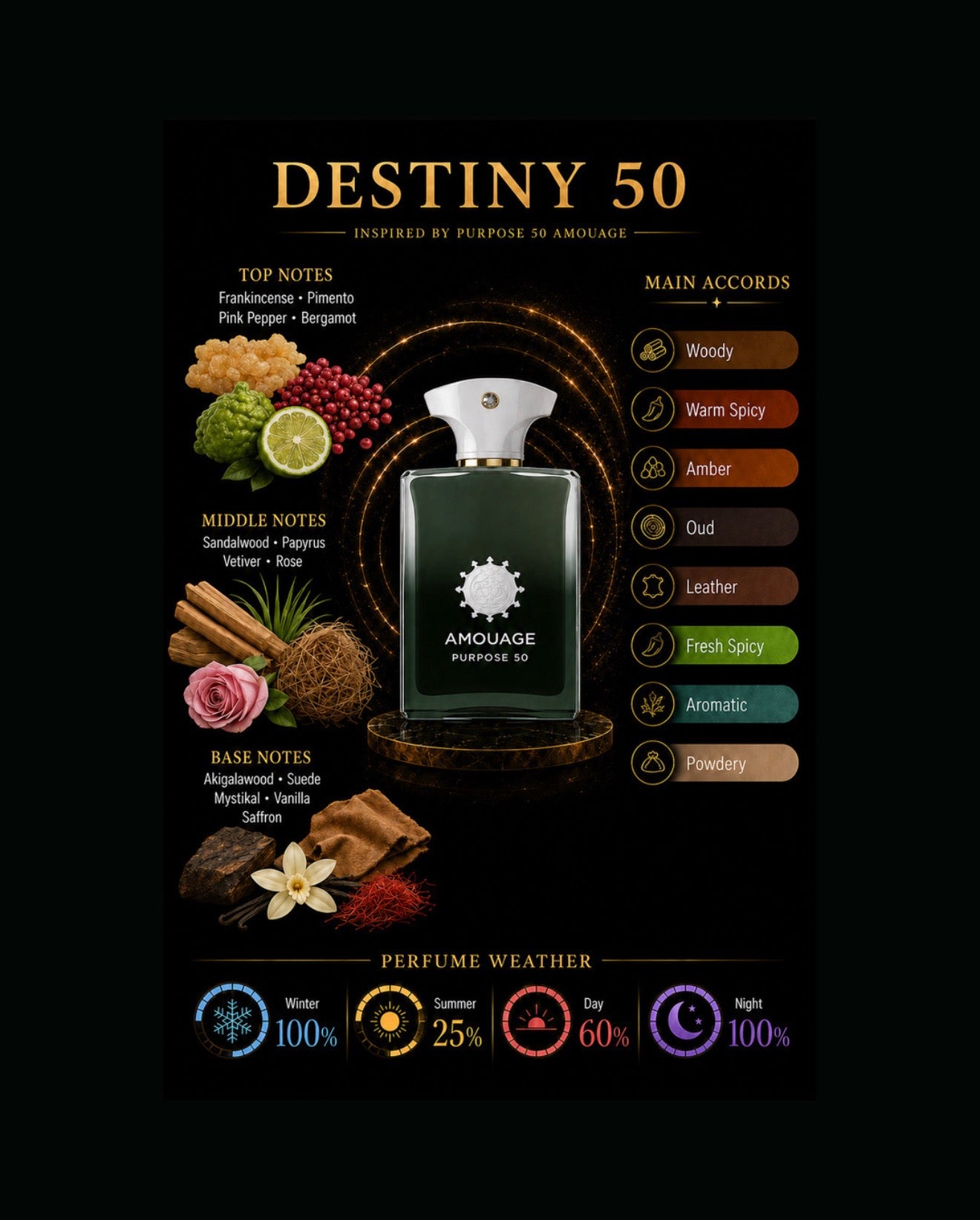 Destiny 50 Inspired By purpose 50 Amouage