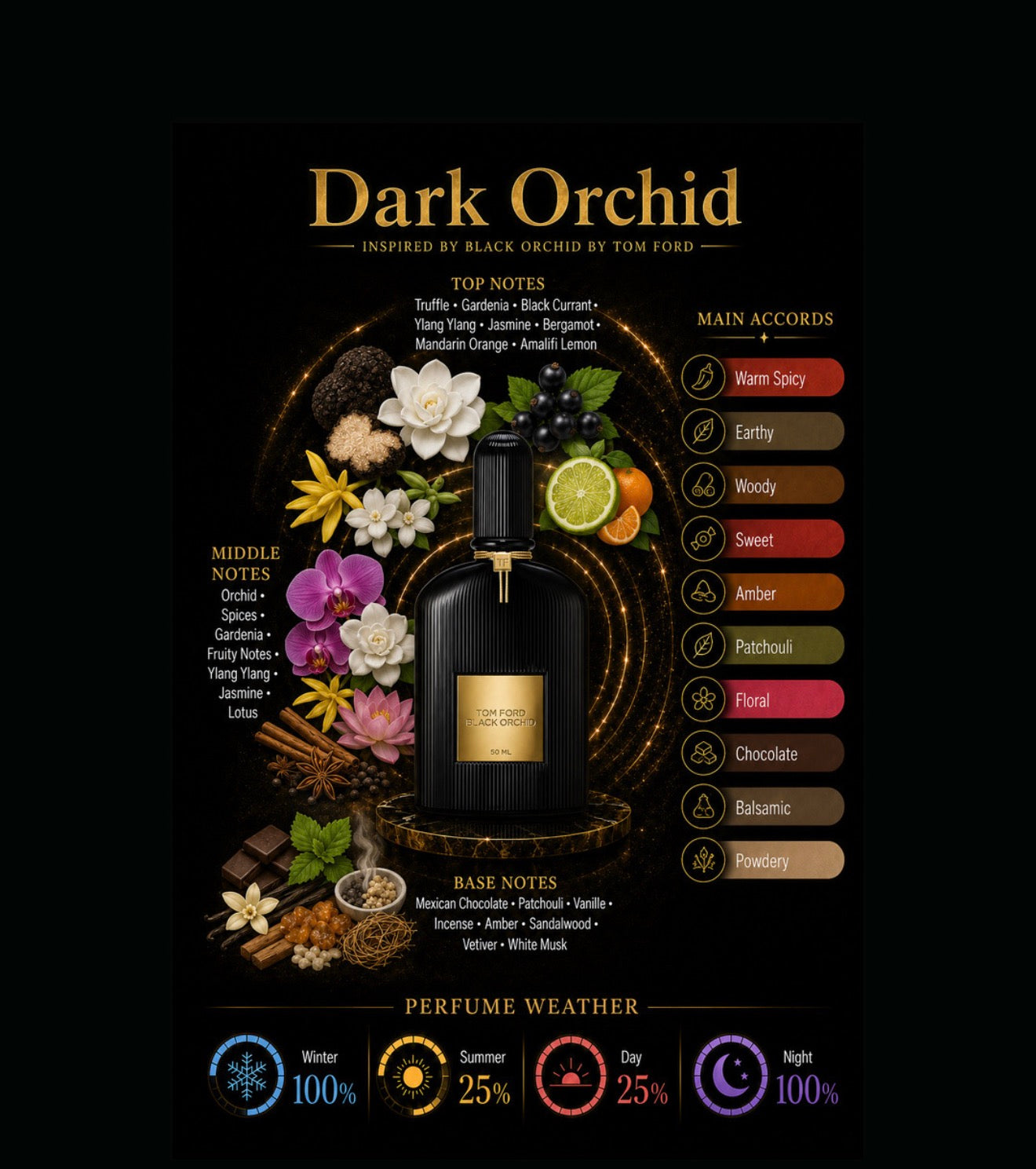Dark Orchid Inspired By Black Orchid By Tom Ford