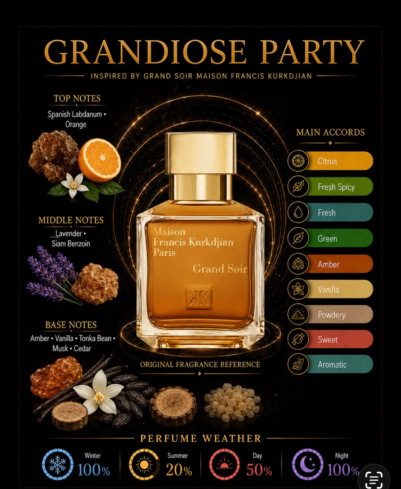 Grandiose Party Inspired by Grand Soir Maison Francis Kurkdjian