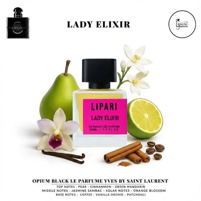 Lady Elixir Inspired By Opium Black Le Parfume Yves By Saint Laurent .