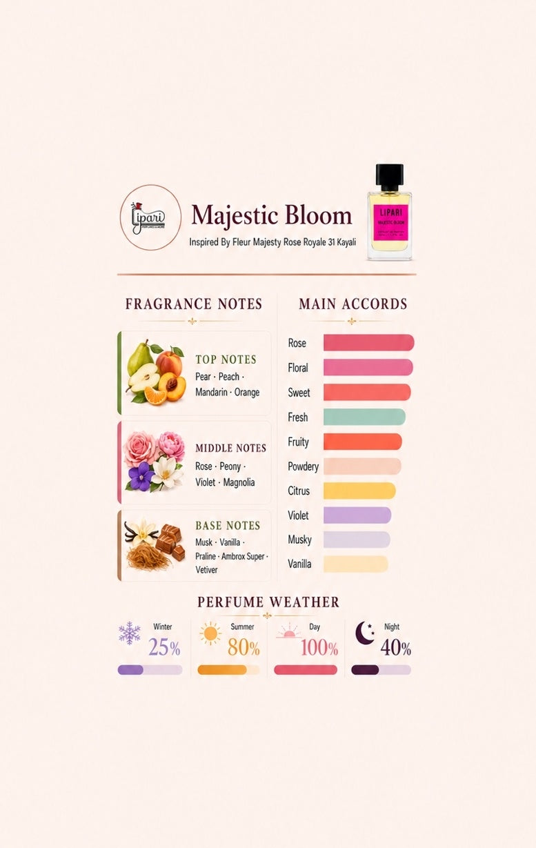 Majestic Bloom Inspired By Fleur Majesty Rose Royale 31 Kayali