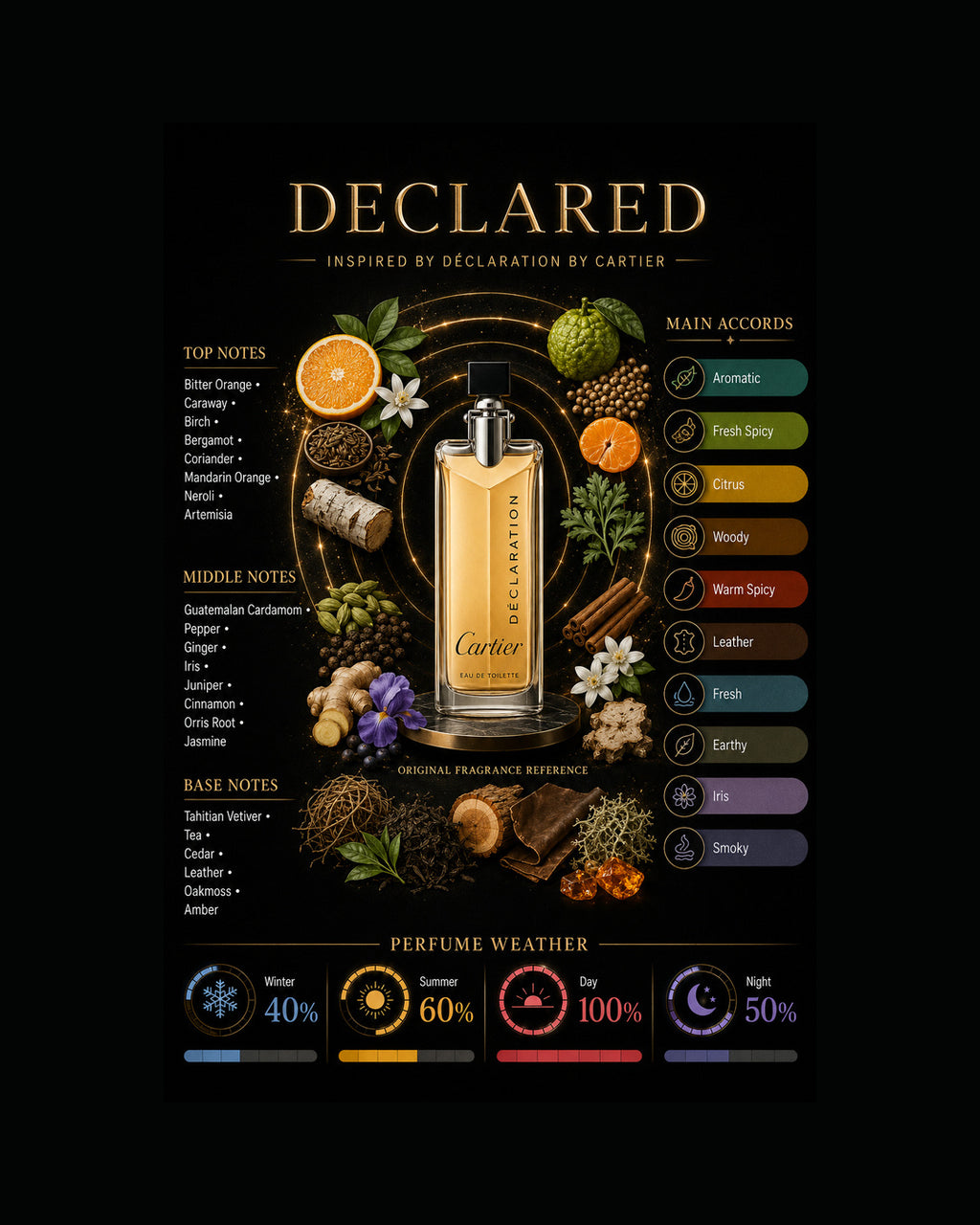 Declared Inspired By Declaration By Cartier Cologne