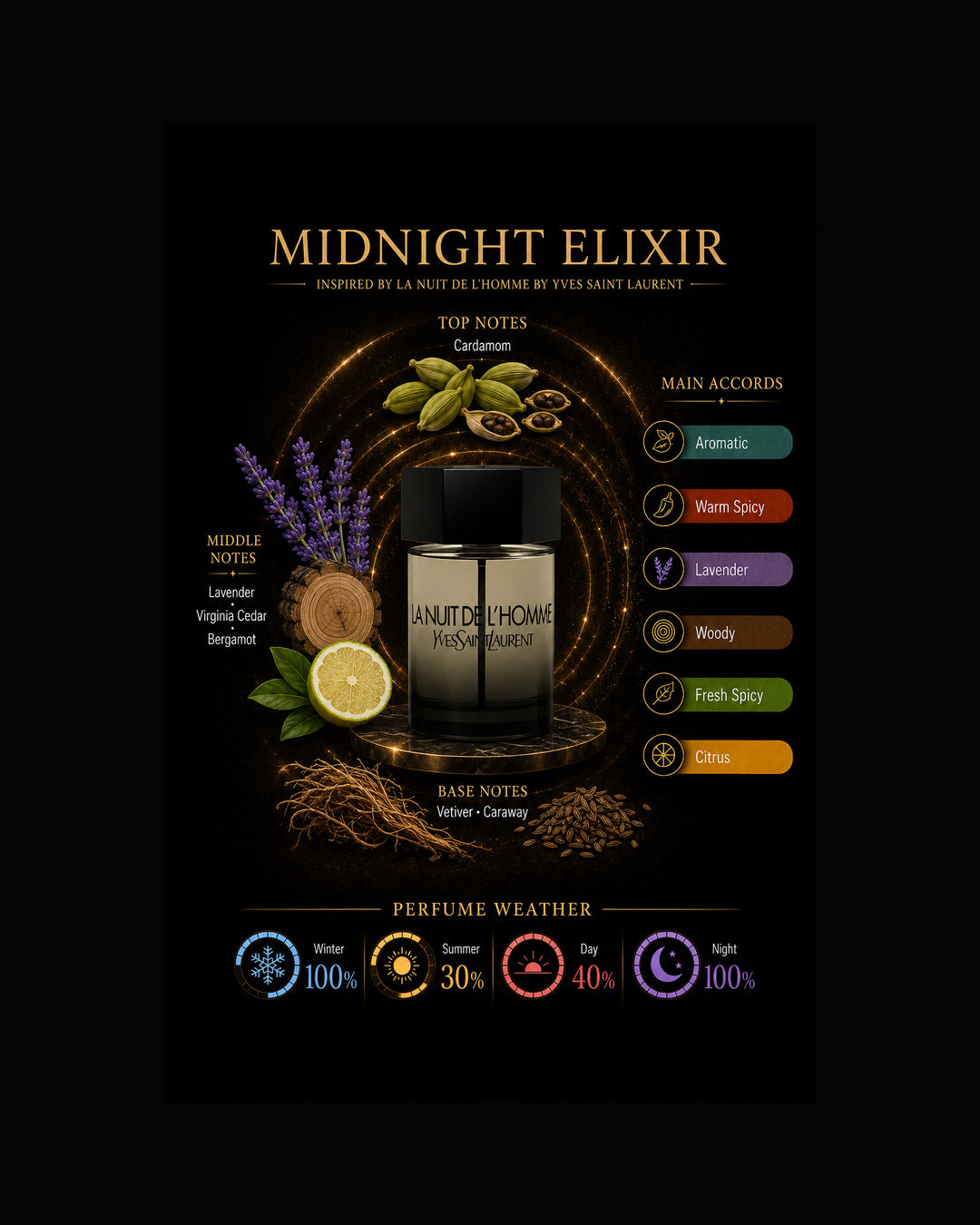 Midnight Elixir Inspired By La Nuit De I Homme Yves Saint Laurent