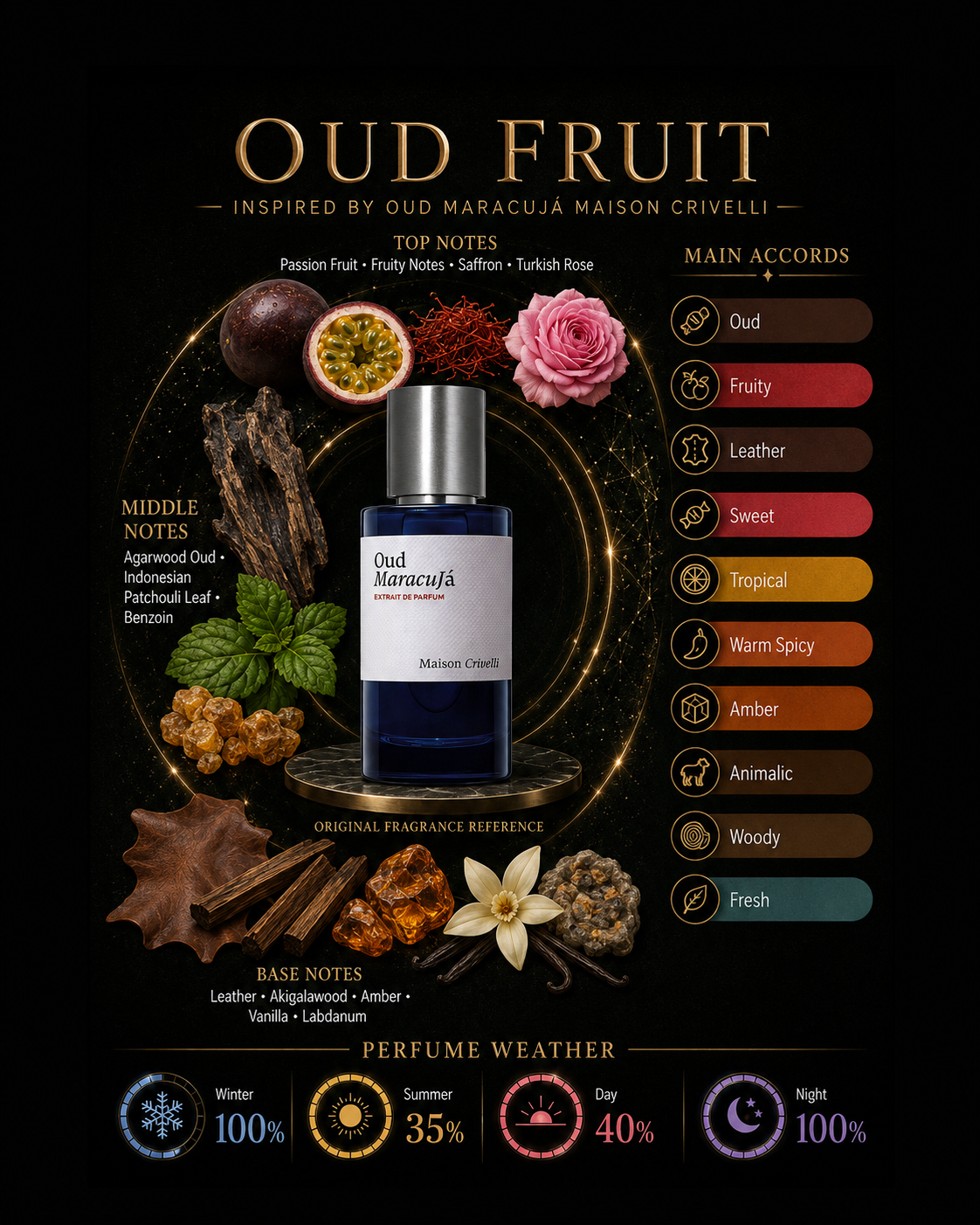 Oud Fruit Inspired By Oud Maracujá Maison Crivelli