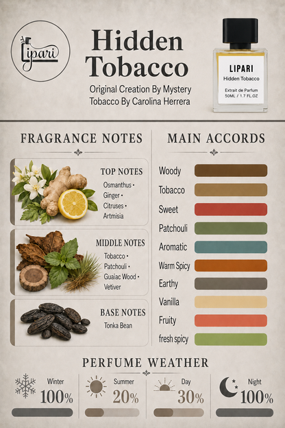 Hidden Tobacco Original Creation By Mystery Tobacco By Carolina Herrera